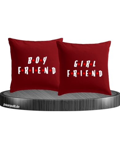 Boyfriend & Girlfriend Kissenbezüge Set im Friends Style