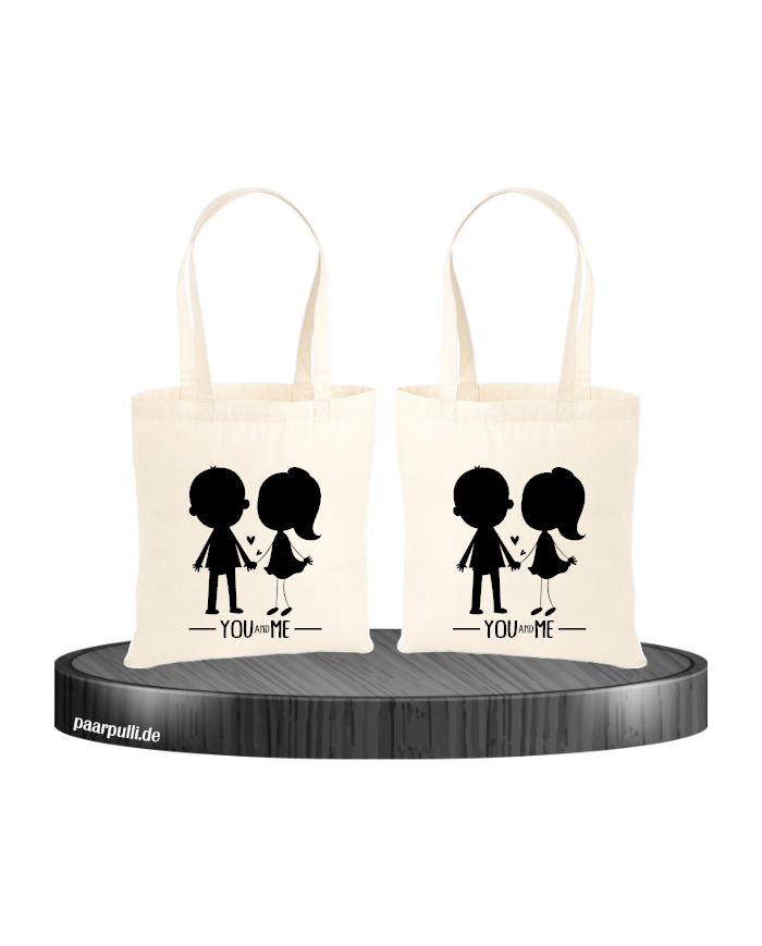 You and Me Jutebeutel