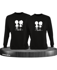 You and Me Sweatshirt Set schwarz