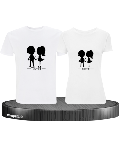 You and Me T-Shirt Set weiß