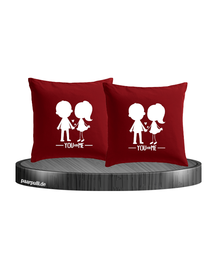 You and Me mit Pärchen Bild rot