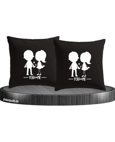You and Me mit Pärchen Bild schwarz You and Me mit Pärchen Bild schwarz
