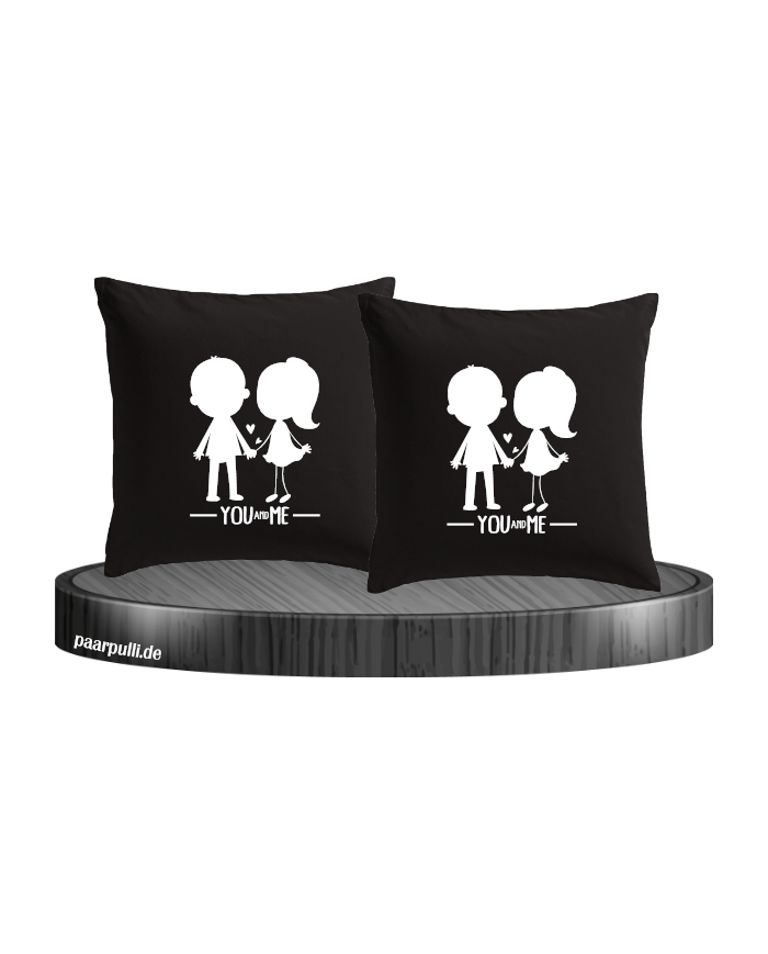 You and Me mit Pärchen Bild schwarz
