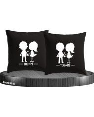 You and Me mit Pärchen Bild schwarz