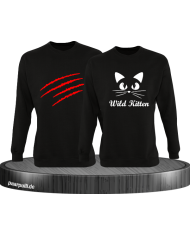Wild Kitten Sweatshirt schwarz