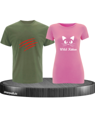 Wild Kitten T-Shirt khaki rosa