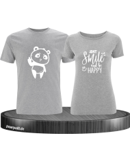 Just Smile and be Happy grau