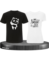 Just Smile and be Happy schwarz weiß