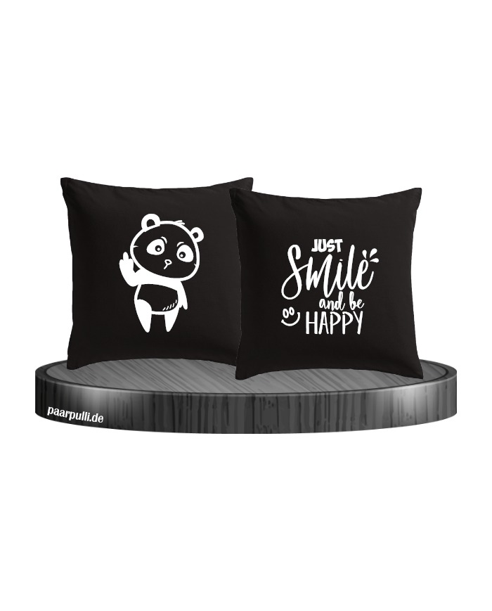 Just Smile and be Happy schwarz