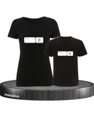 Strg C und Strg V im Button Design schwarz