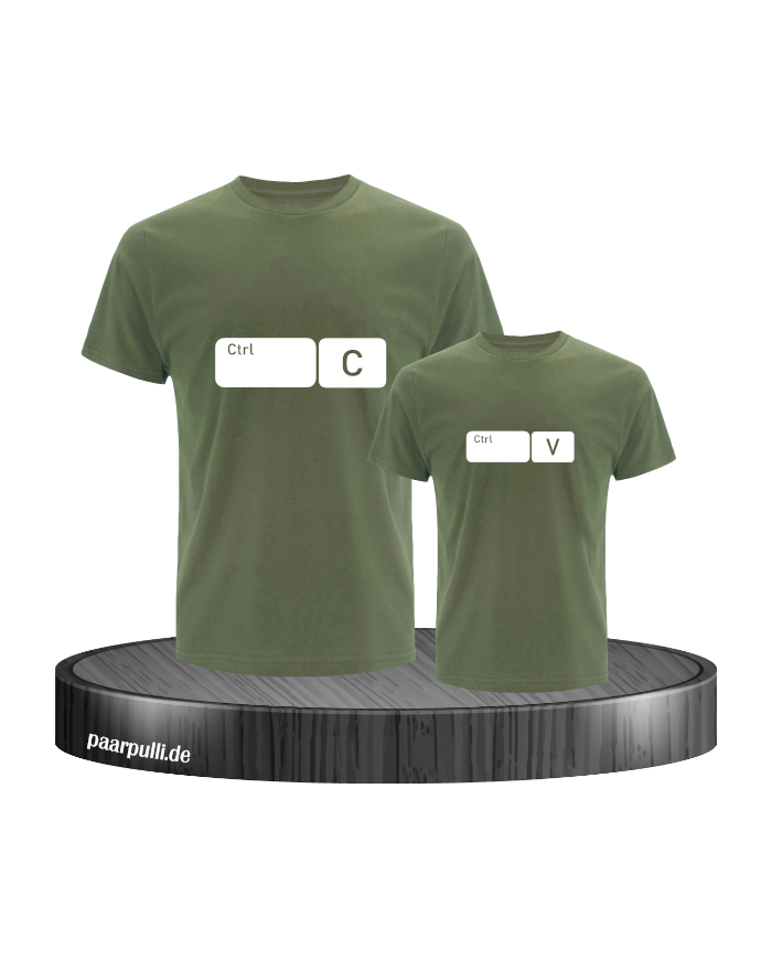 Strg C und Strg V im Button Design khaki