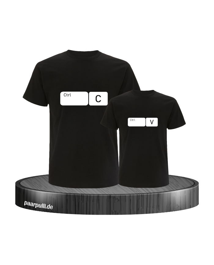 Strg C und Strg V im Button Design schwarz