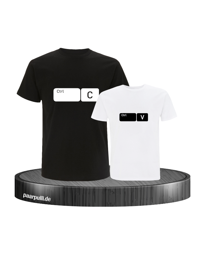 Strg C und Strg V im Button Design schwarz weiß