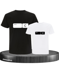 Strg C und Strg V im Button Design schwarz weiß