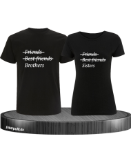 Friends, Best Friends, Sister und Brother schwarz