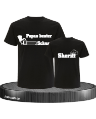 Papas bester Schuss und Sheriff schwarz
