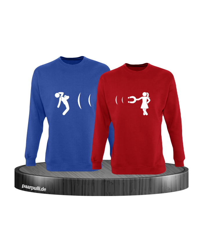 Ich magnetisiere dich blau rot