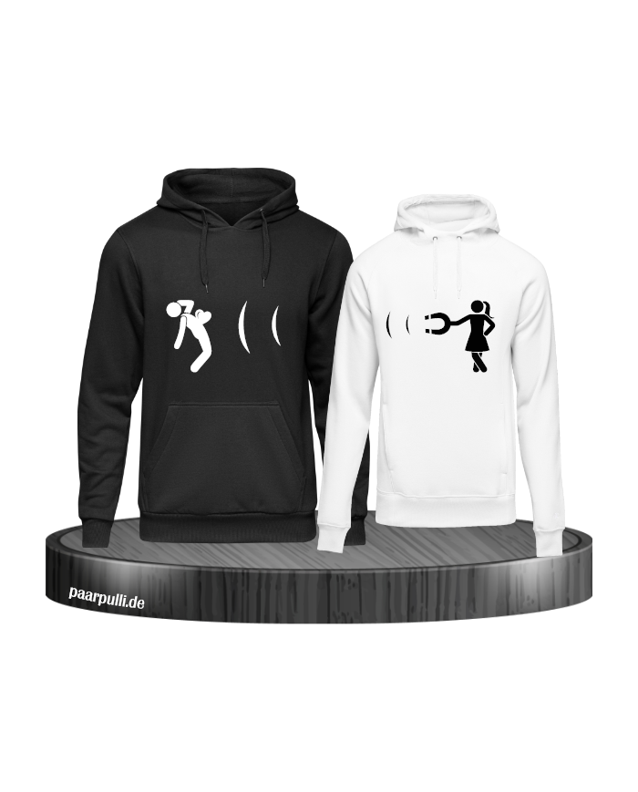 Ich magnetisiere dich schwarz weiß