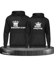 Queen of everything and King of everything thats left schwarz
