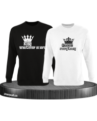 Queen of everything and King of everything that's left schwarz weiß