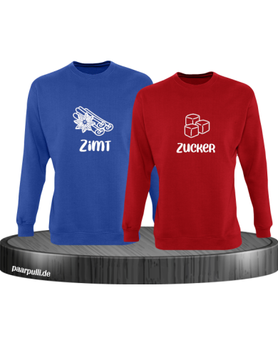 Zimt und Zucker blau rot Zimt und Zucker blau rot