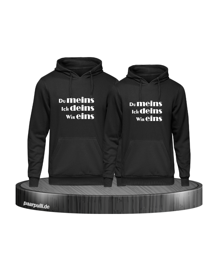 Du meins, Ich deins, Wir eins schwarz