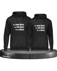 Du meins, Ich deins, Wir eins schwarz