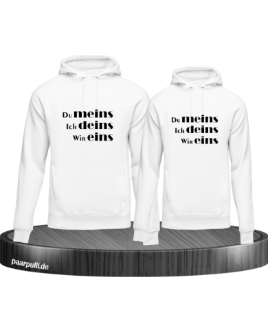 Du meins, Ich deins, Wir eins weiß Du meins, Ich deins, Wir eins weiß