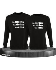 Du meins, Ich deins, Wir eins schwarz