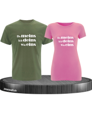 Du meins, Ich deins und Wir eins khaki rosa