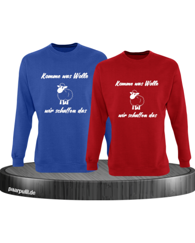 Komme was Wolle blau rot Komme was Wolle blau rot