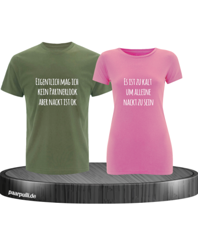 Eigentlich mag ich kein Partnerlook khaki rosa Eigentlich mag ich kein Partnerlook khaki rosa