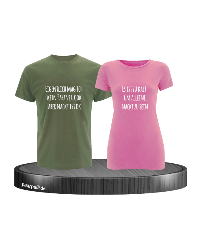 Eigentlich mag ich kein Partnerlook khaki rosa