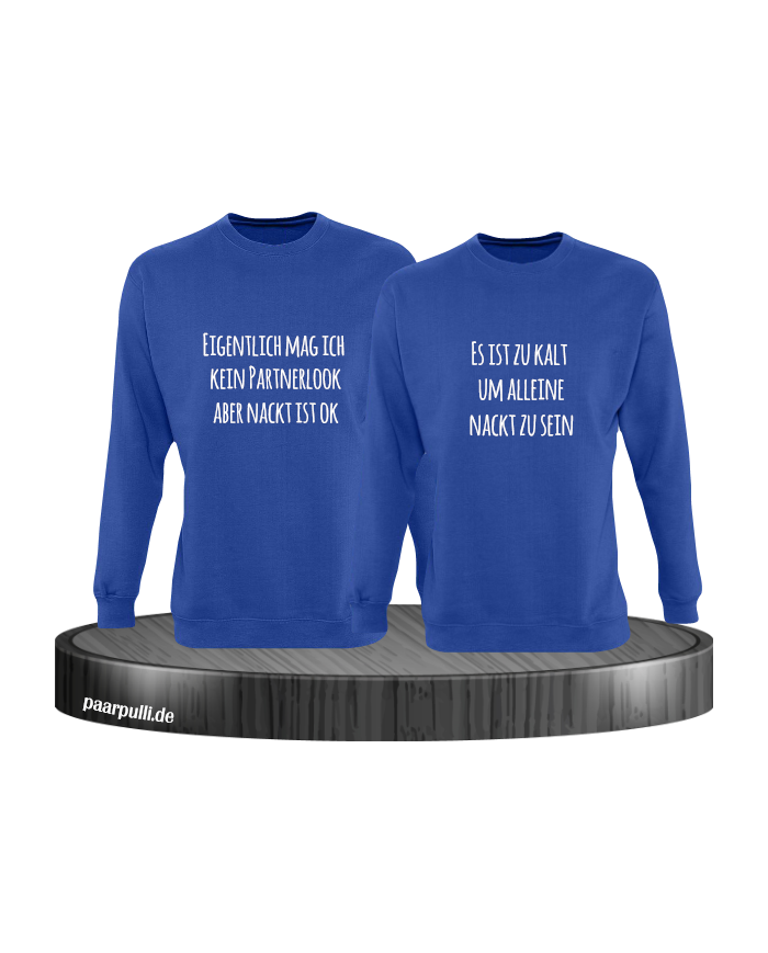 Eigentlich mag ich kein Partnerlook blau