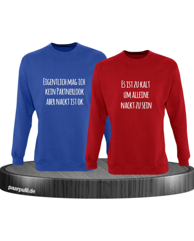 Eigentlich mag ich kein Partnerlook blau rot Eigentlich mag ich kein Partnerlook blau rot