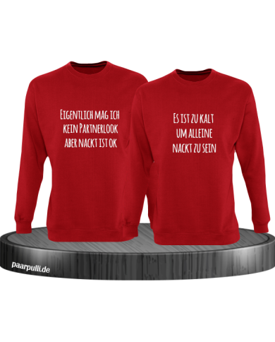 Eigentlich mag ich kein Partnerlook rot Eigentlich mag ich kein Partnerlook rot