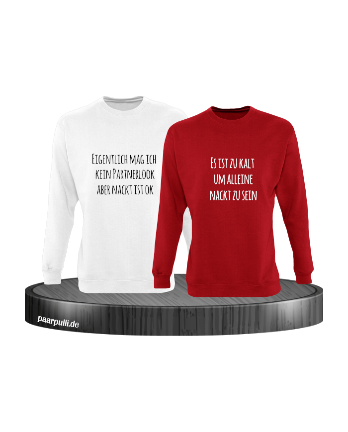 Eigentlich mag ich kein Partnerlook rot weiß