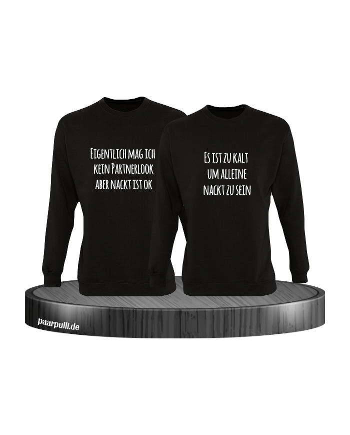 Eigentlich mag ich kein Partnerlook schwarz