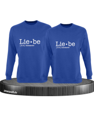 Liebe Defintion Couple Sweatshirt