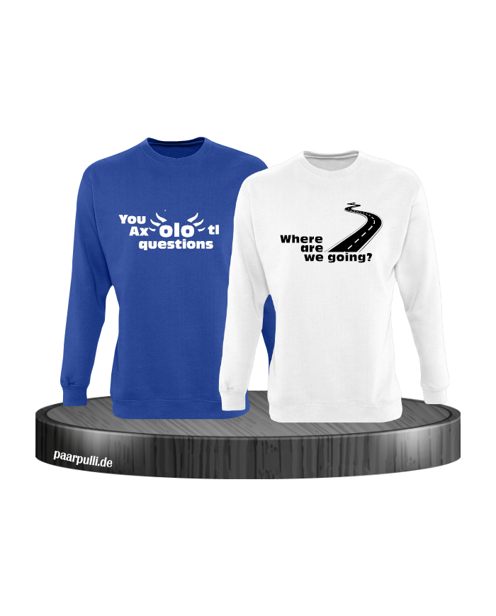 You Axolotl questions blau weiß