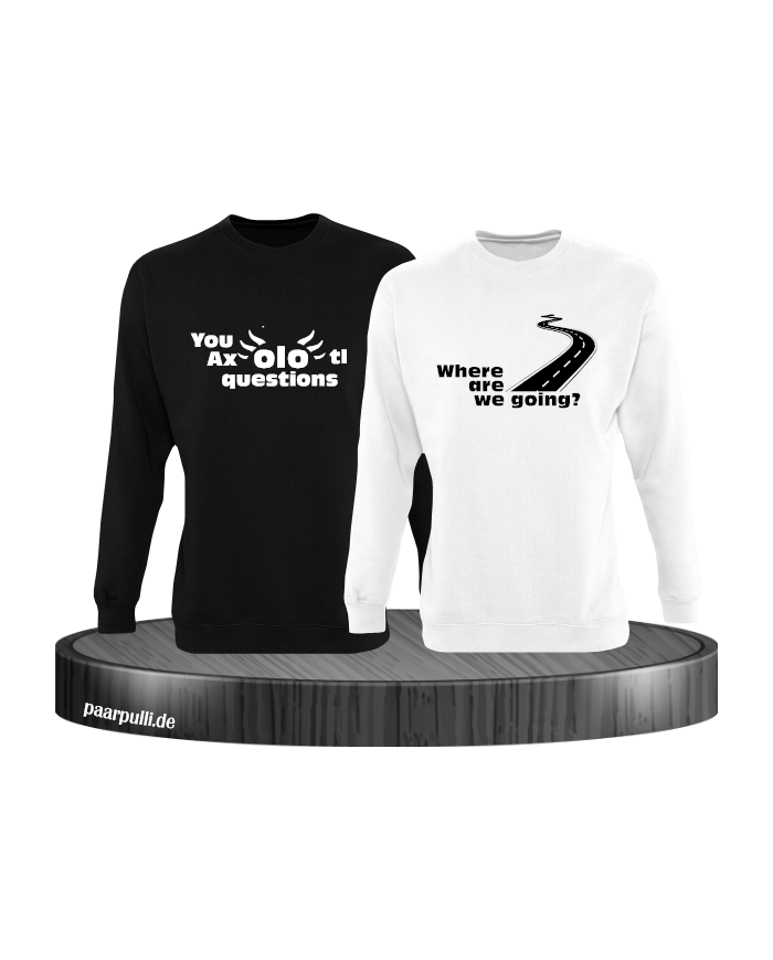 You Axolotl questions schwarz weiß