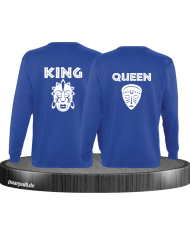 King und Queen Tribal Mask blau