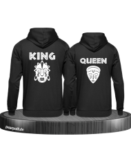 King und Queen Tribal Mask schwarz