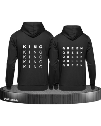 King und Queen untereinander schwarz King und Queen untereinander schwarz