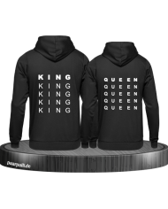 King und Queen untereinander schwarz