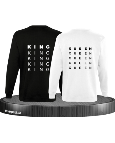 King und Queen untereinander schwarz weiß King und Queen untereinander schwarz weiß