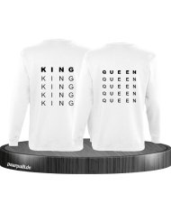 King und Queen untereinander weiß
