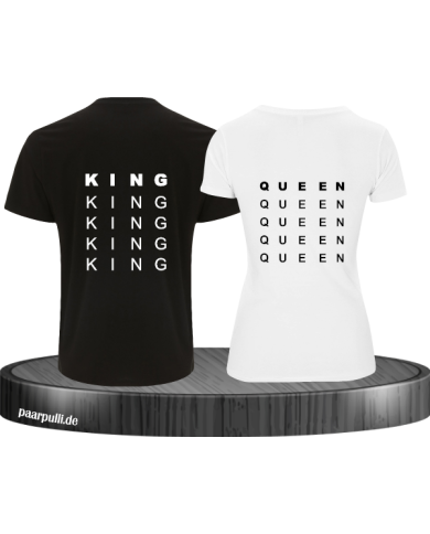 King und Queen untereinander schwarz weiß King und Queen untereinander schwarz weiß