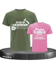 Du bist der Hammer khaki rosa