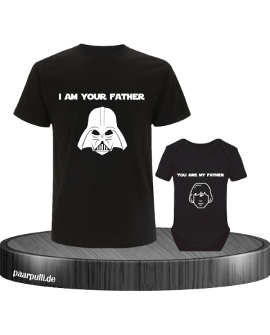 You are my father Partnerlook T-Shirt für Vater und Baby